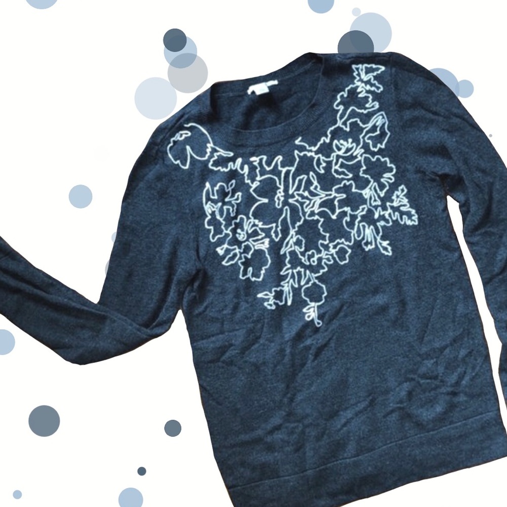 embroidered sweater